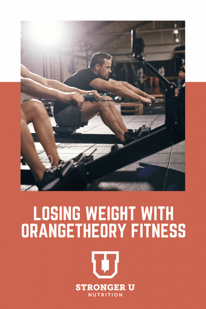 Losing Weight With Orangetheory Fitness hero with man on rower machine working out