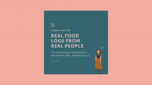 Real Food Logs from Real People Graphic