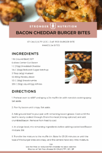 Bacon Cheddar Burger Bites