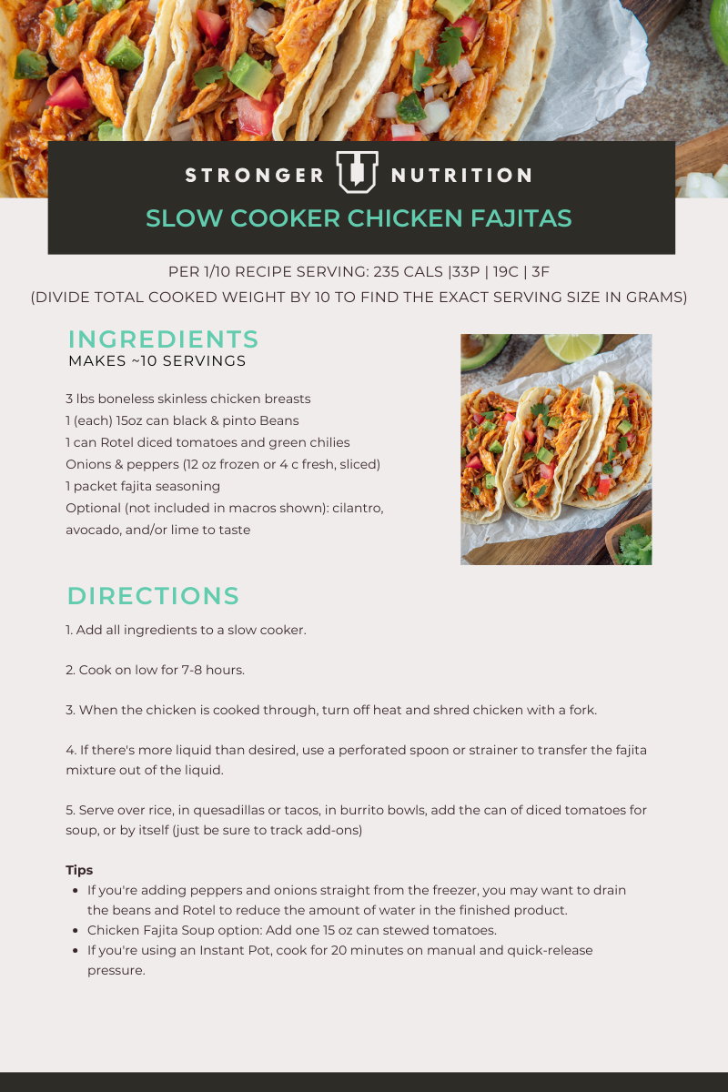 Slow Cooker Chicken Fajitas (1)
