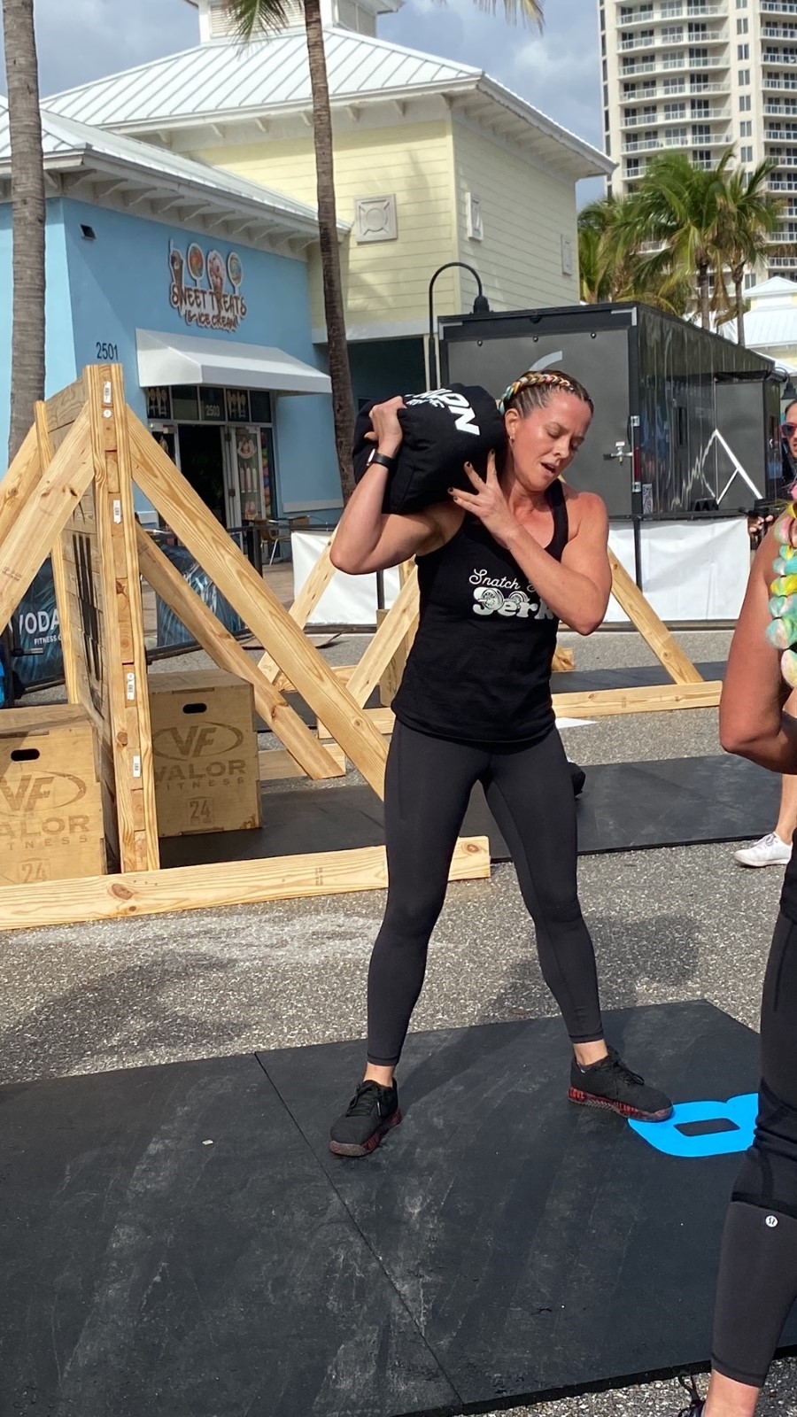 Allison at CrossFit competition