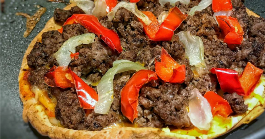 Low Carb Beef Pizza